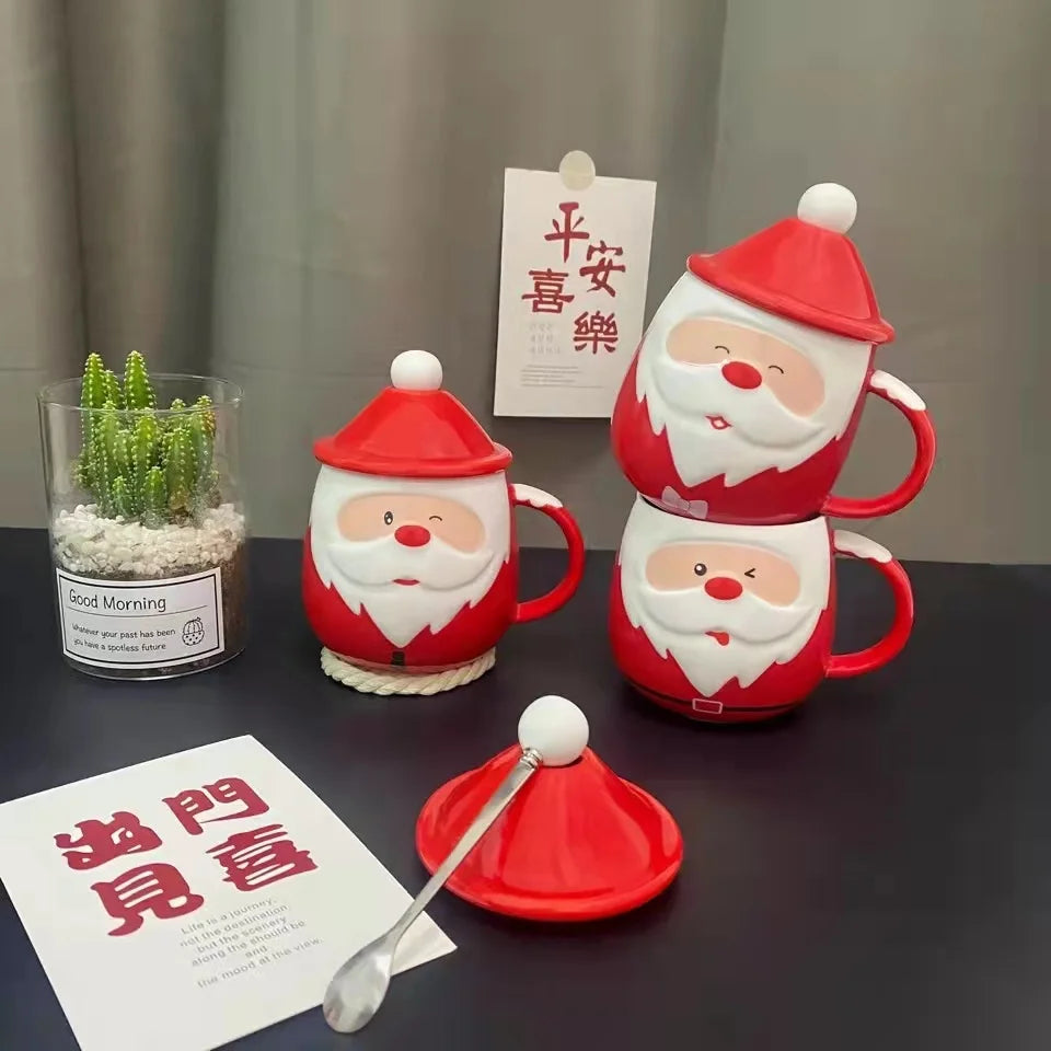 Cute Christmas Santa Ceramic Mug 🎅☕🎄