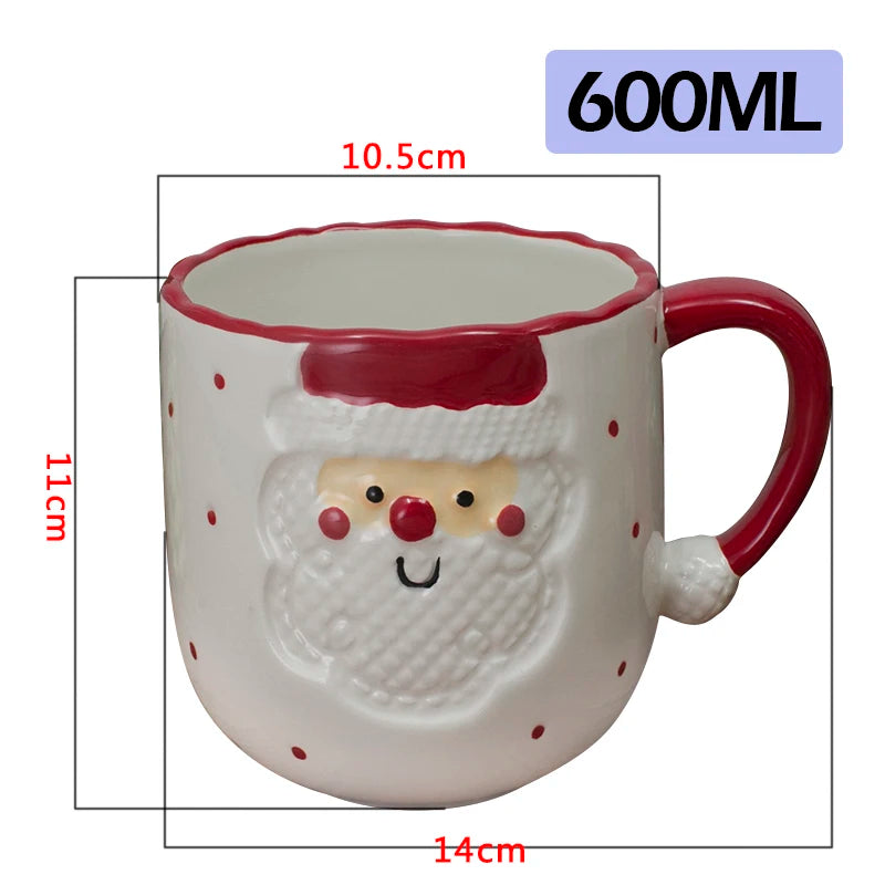 Cute Christmas Santa Ceramic Mug 🎅☕🎄