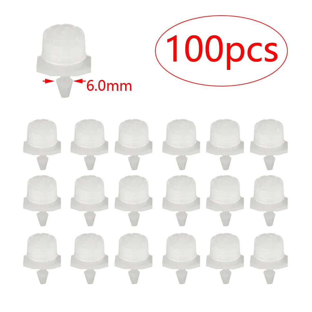 30-1000PCS 4/7mm Garden Irrigation Nozzle Adjustable Dripper Watering Sprinkler Drip Irrigation System Watering Potted Plants