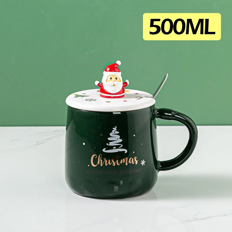 Cute Christmas Santa Ceramic Mug 🎅☕🎄