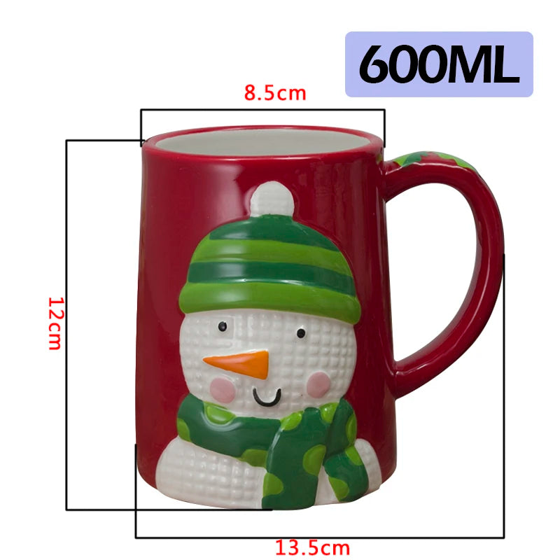 Cute Christmas Santa Ceramic Mug 🎅☕🎄