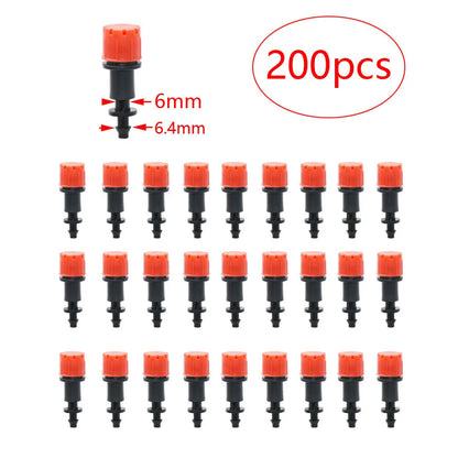 30-1000PCS 4/7mm Garden Irrigation Nozzle Adjustable Dripper Watering Sprinkler Drip Irrigation System Watering Potted Plants