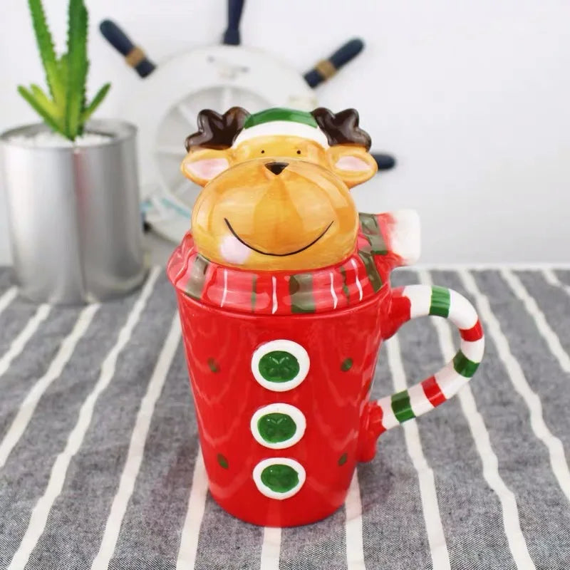 Cute Christmas Santa Ceramic Mug 🎅☕🎄