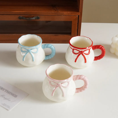 Bowknot Ceramic Coffee Cup