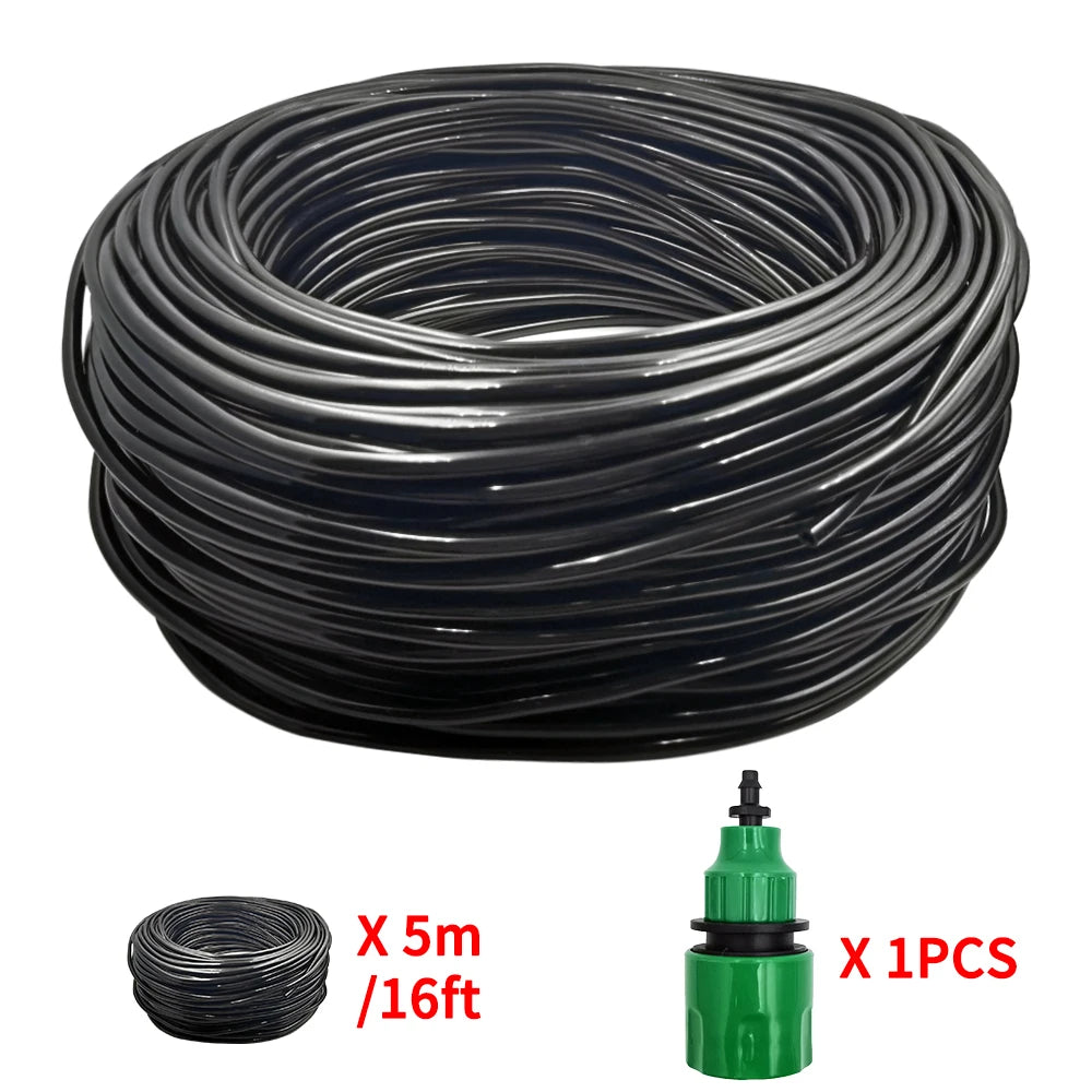 5-50 متر بولي كلوريد الفينيل 4/7 مم خرطوم ري الحدائق DIY مجموعات الري بالتنقيط الأنابيب الدقيقة مع قطارات قابلة للتعديل أداة التثقيب