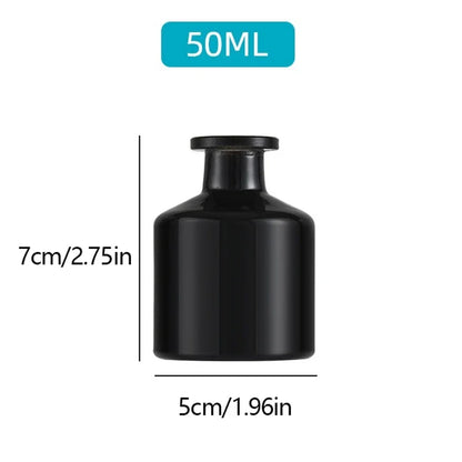 1pcs 50ml Home Fragrance Diffuser Bottle Party Gifts Glass Container Reed Diffuser Essential Oil Bottle Oil Diffusers Sticks