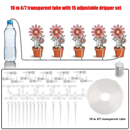 Drip Watering Kit with Regulating valve Potted Plant Irrigation Device Garden 4/7mmHose Watering Saving Micro Dripper Greenhouse