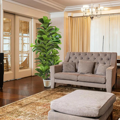 150cm Large Artificial Fiddle Leaf Fig Tree – Realistic Ficus Plant Decor