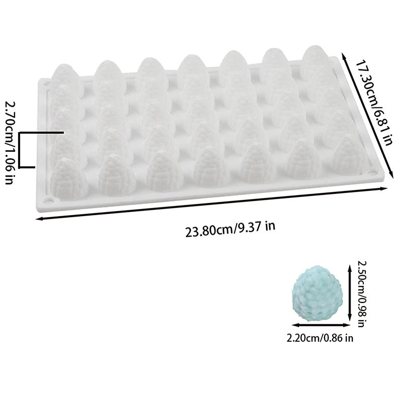 3D Raspberry Silicone Dessert Mold