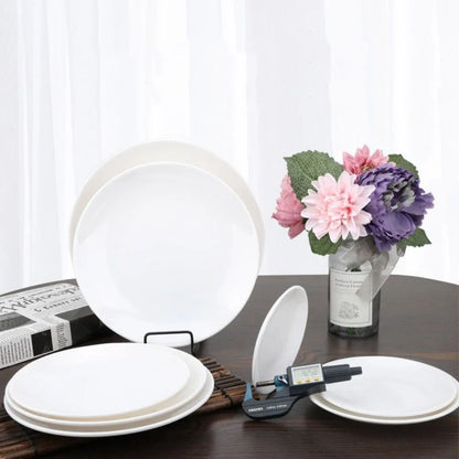 White Melamine Unbreakable Dinner Plate