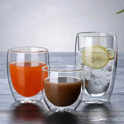 Double Wall Glass Coffee & Tea Cup ☕✨
