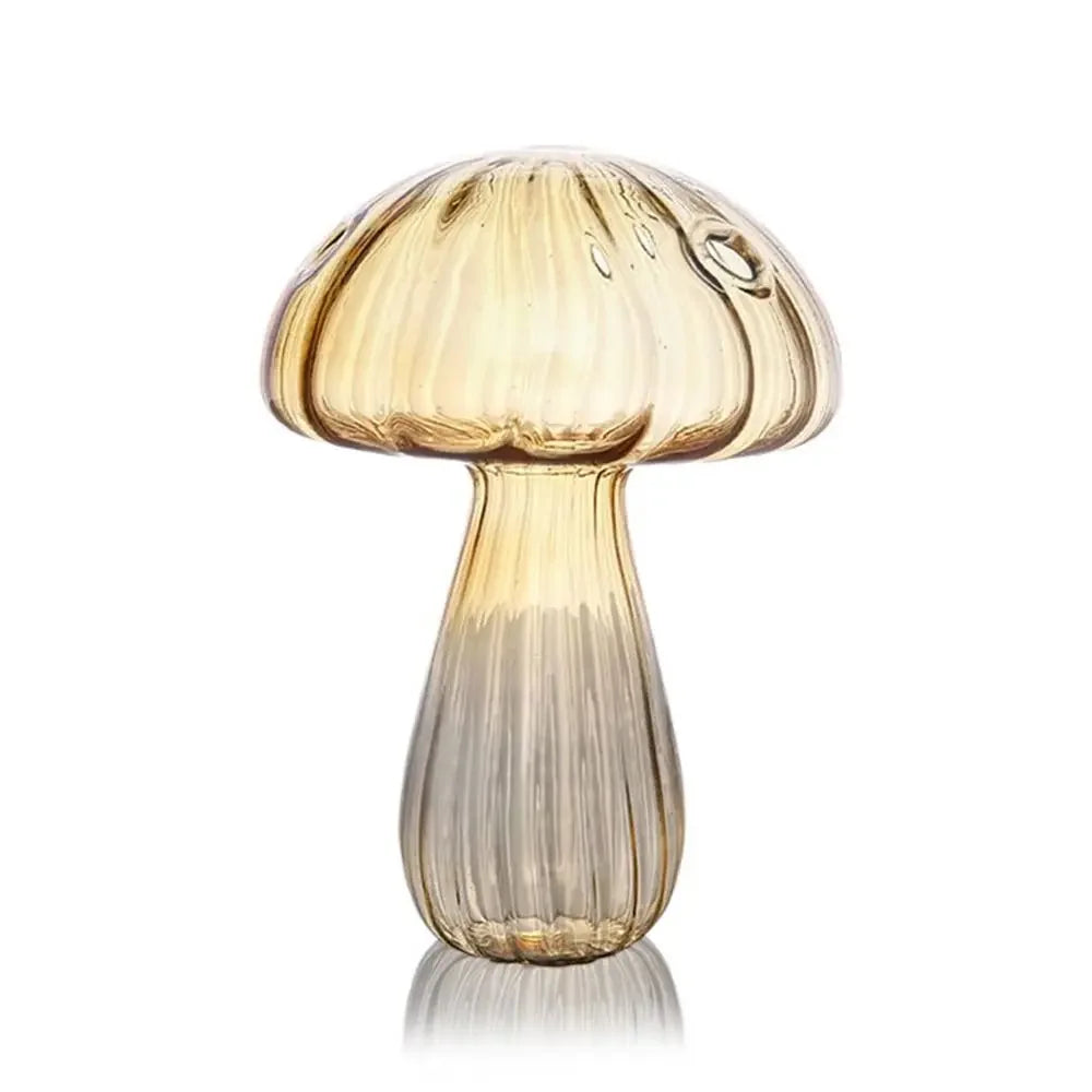 Mushroom Shaped Glass Vase – Hydroponic Plant & Home Decor