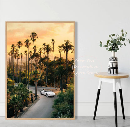 Summer Beach Palm Tree Canvas Wall Art 🌴☀️🌊