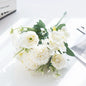 30CM Premium Silk Roses & Hydrangea Bouquet for Wedding Wreaths