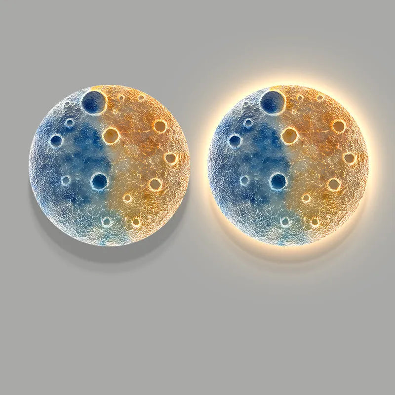 Modern Moon Planet LED Wall Lamp for Bedroom & Home Decor