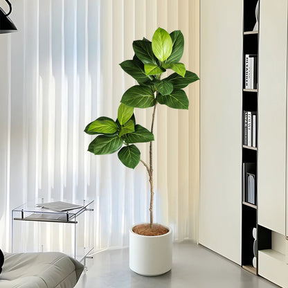 70-130cm Artificial Ficus Tree Plastic Rubber Tree Branch Tropical  Monstera Fake Magnolia Leaves For Home Office Wedding Decor