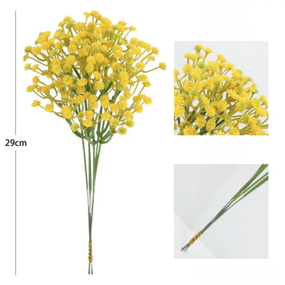 6PCS Mini 29CM Silk Gypsophila Artificial Flowers for DIY Bouquets