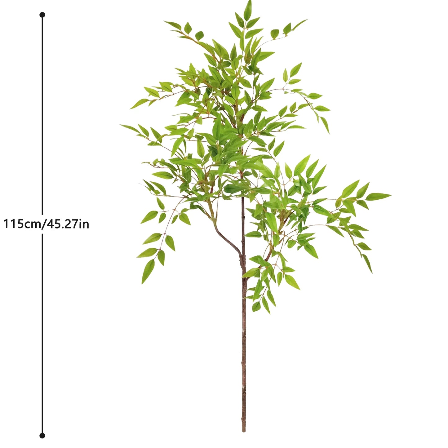 76-140cm (55.1 in)  Artificial Bamboo Tree Branch – Realistic Green Plant Decor