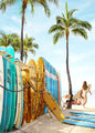 Summer Beach Palm Tree Canvas Wall Art 🌴☀️🌊
