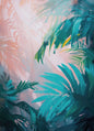 French Beach Vibes Canvas Print | Girly Tropical Wall Art