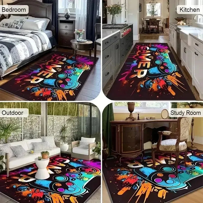 Carpet, Living Room and Bedroom Floor Mat, Light Luxury High-end Cream Sandblasted Carpet, Study Carpet, Home Decoration