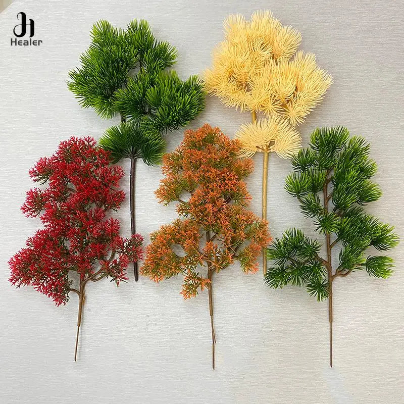 Artificial Pine Cypress Bonsai – Realistic Faux Plant for Home & Office Décor
