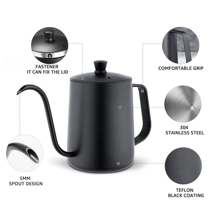 600ml Glass Coffee Pot With Filter Drip Brewing Hot Brewer Coffee Kettle Cloud Shaped Kettle Coffee Brewer Utensils Teapot