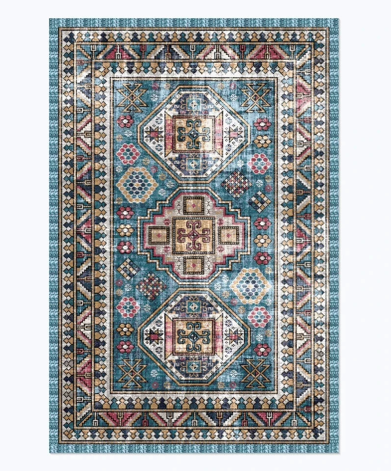 1pc Classic American Retro Style DoorMat, Non-slip Carpet, Suitable for Living Room, Bedroom, Bathroom, Holiday Home Decoration