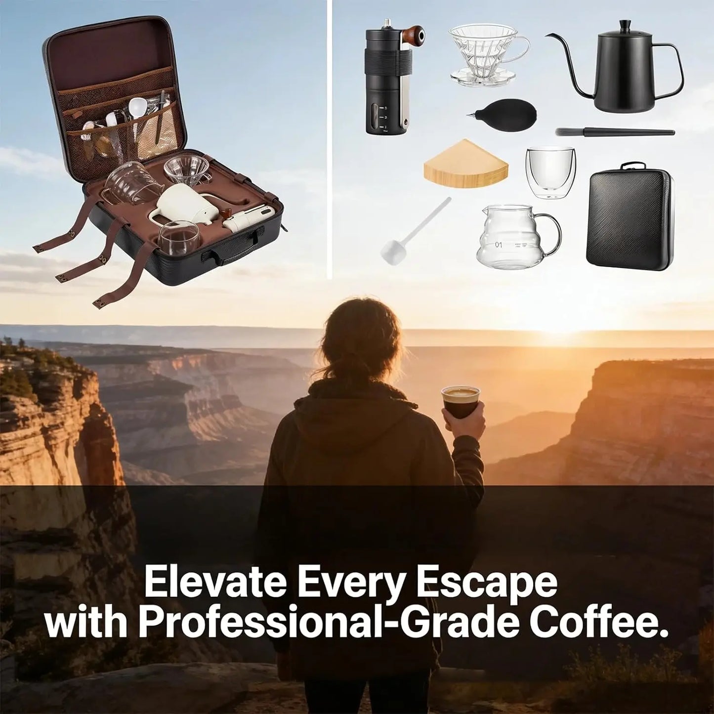 Portable V60 Pour Over Coffee Kit