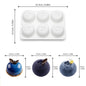 6-Cavity Blueberry Silicone Dessert Mold