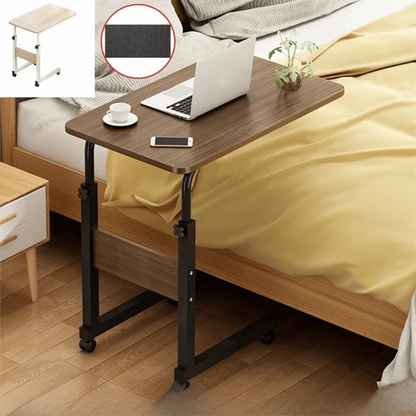 Durable Portable Over Bed Table Adjustable Height with Wheels Desktop Computer Table Bedside Table Home Use