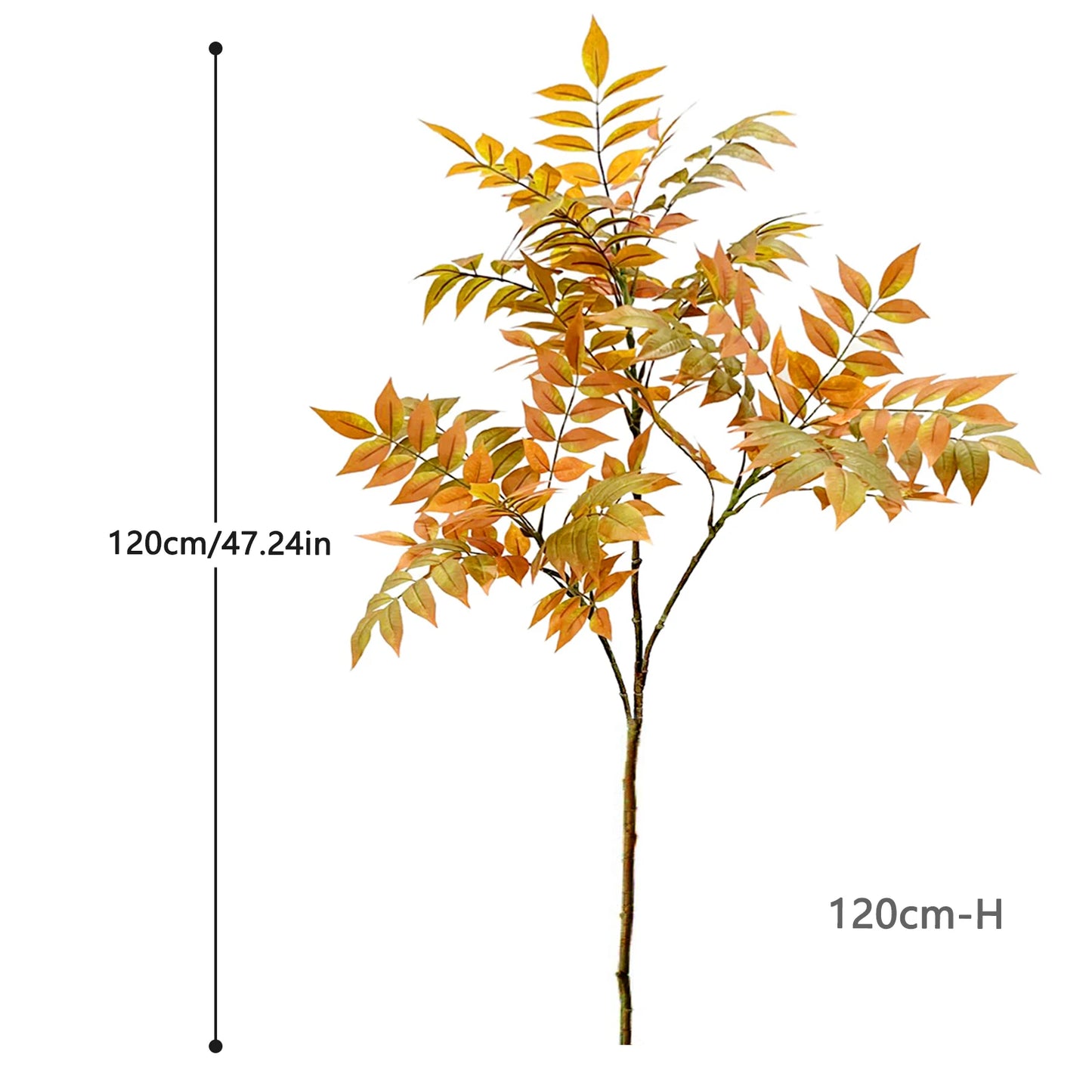 76-140cm (55.1 in)  Artificial Bamboo Tree Branch – Realistic Green Plant Decor