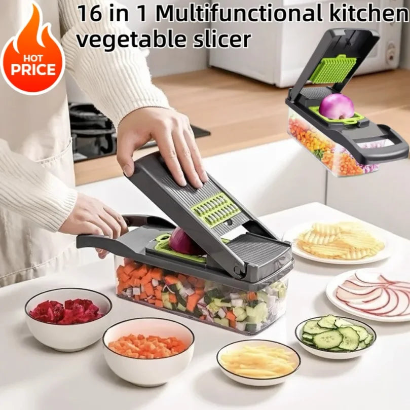 16-in-1 Multifunctional Vegetable Chopper