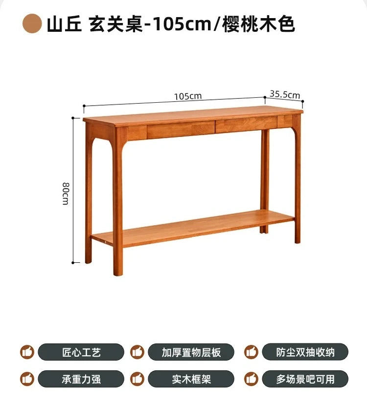 French Minimalist Console Tables With Drawers Storage Slim Rustic Console Tables Aesthetic Trendy Consola Mueble Furniture