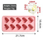 10-Hole Heart Silicone Ice Mold