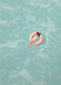 Modern Summer Girl Swimming Pool Party Canvas Poster