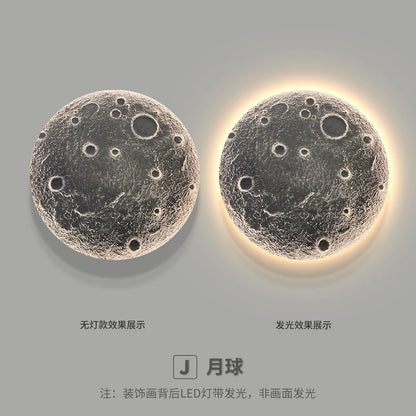 Modern Moon Planet LED Wall Lamp for Bedroom & Home Decor