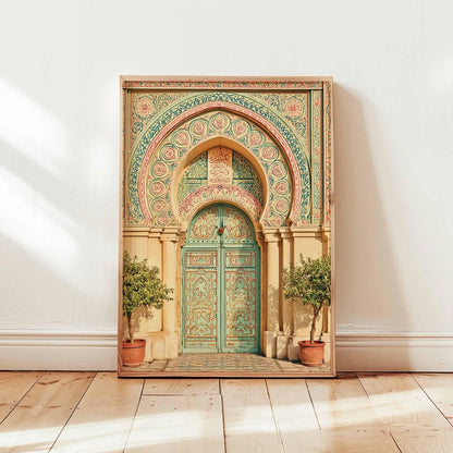 Islamic Mosque Architecture Canvas Print Poster Middle Eastern Ramadan Muslim Art Prints Bedroom Wall Art Home Decor Poster