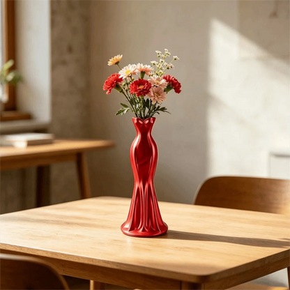 3D Gown-Shaped Vase – Elegant Modern Flower Decor