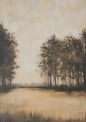 Cozy Vintage Country Tree Canvas Print | Landscape Wall Art