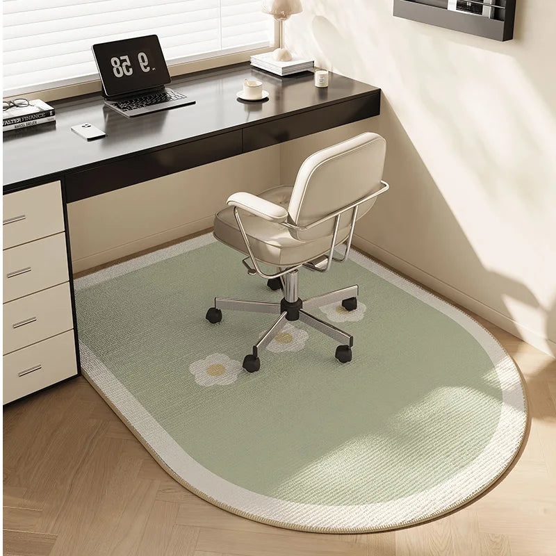 VIKAMA Computer Chair Floor Mat, Soft And Anti-Slip, Bedroom Dressing Table Carpet, Study Desk And Chair Mat, Home Decoration