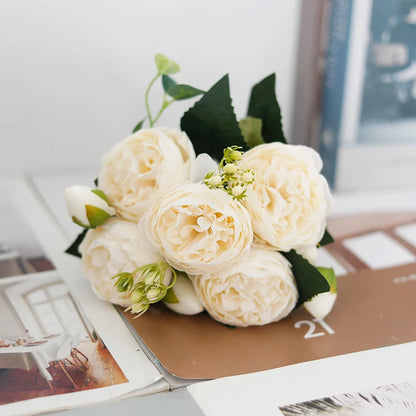 Exquisite Artificial Peony Bouquet for Wedding Bridal Flowers