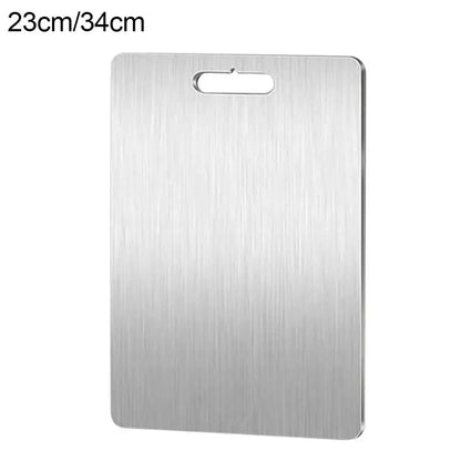 Double-Sided Stainless Steel Cutting Board