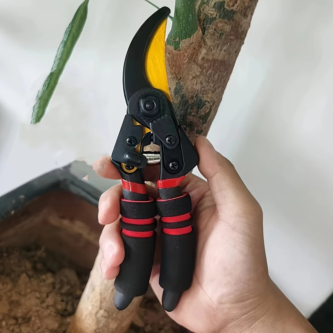 Professional Heavy-Duty Carbon Steel Pruning Shears with Sharp SK-5 Blade Tree Trimmer &amp; Garden Shears Suitable for Home Garden