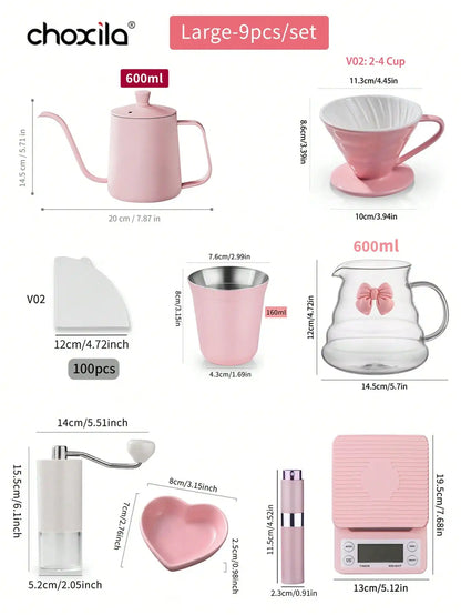 Pink Pour Over Coffee Set