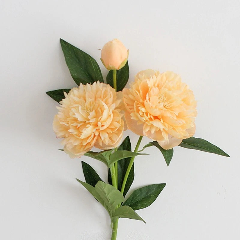 30-Inch Premium European Silk Peony Artificial Flower Bouquet