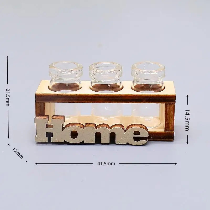 Mini Glass Flower Vase – Dollhouse & DIY Home Garden Decor