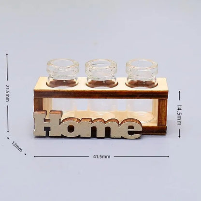 Mini Glass Flower Vase – Dollhouse & DIY Home Garden Decor
