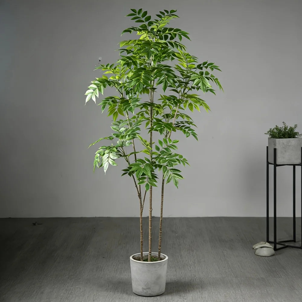 76/140cm 29.92/ 55.12inch Artificial Banyan Tree – Tropical Green Plant Decor