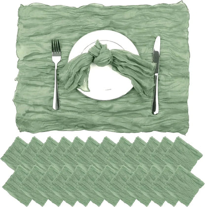 Gauze Table Runner Dinning  Decoration 90*300CM Rustic Country Boho Beach Wedding Party Table Decor Christmas Table Runners